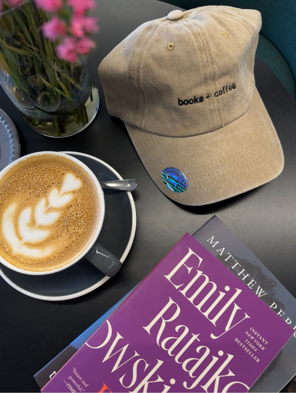 Gorra "books + coffee"